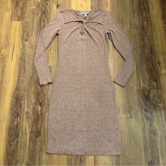 NWT Walter Baker Tenkey Cutout Bodycon Dress size M Blush Grey - Picture 1 of 9